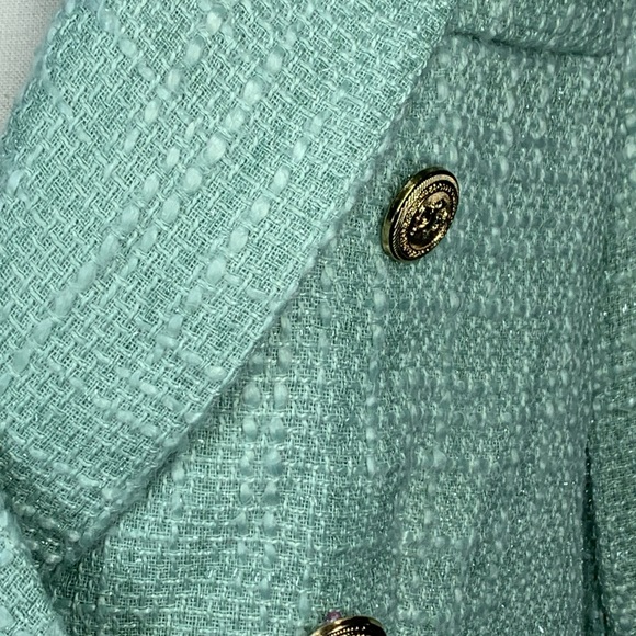 NWOT Sunday Up blazer Mint Green lined jacket sz Medium - Picture 6 of 12